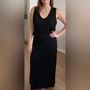 T Alexander Wang Dress Black Sheer Sleeveless Maxi Dress Quiet Luxury